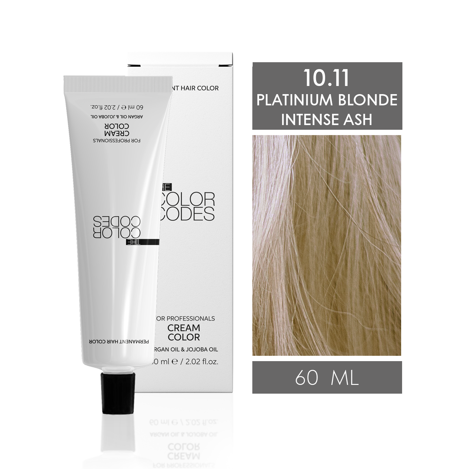 Permanent Hair Dye 10.11 Platinum Blonde Intense Ash 60 ml