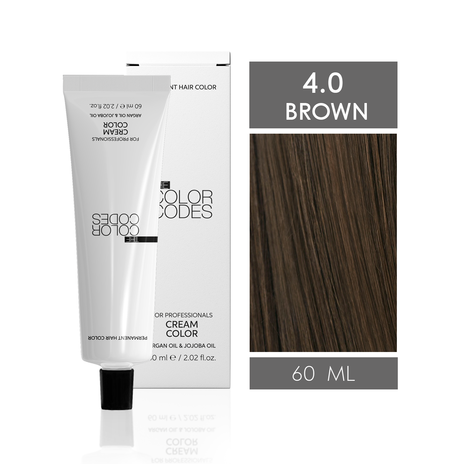 Permanent Hair Dye 4.0 Brown 60 ml