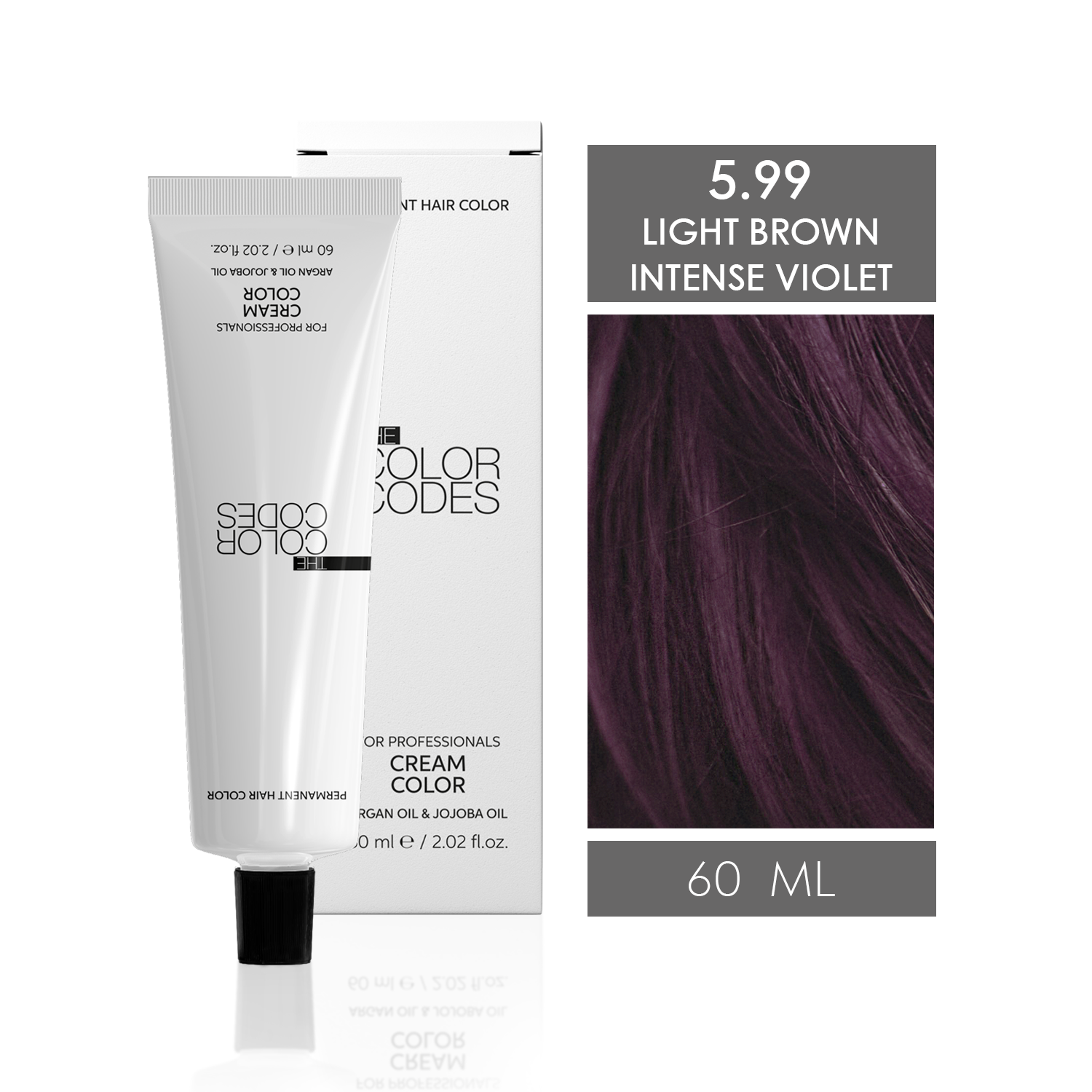 Permanent Hair Dye 5.99 Light Brown Intensive Violet 60 ml