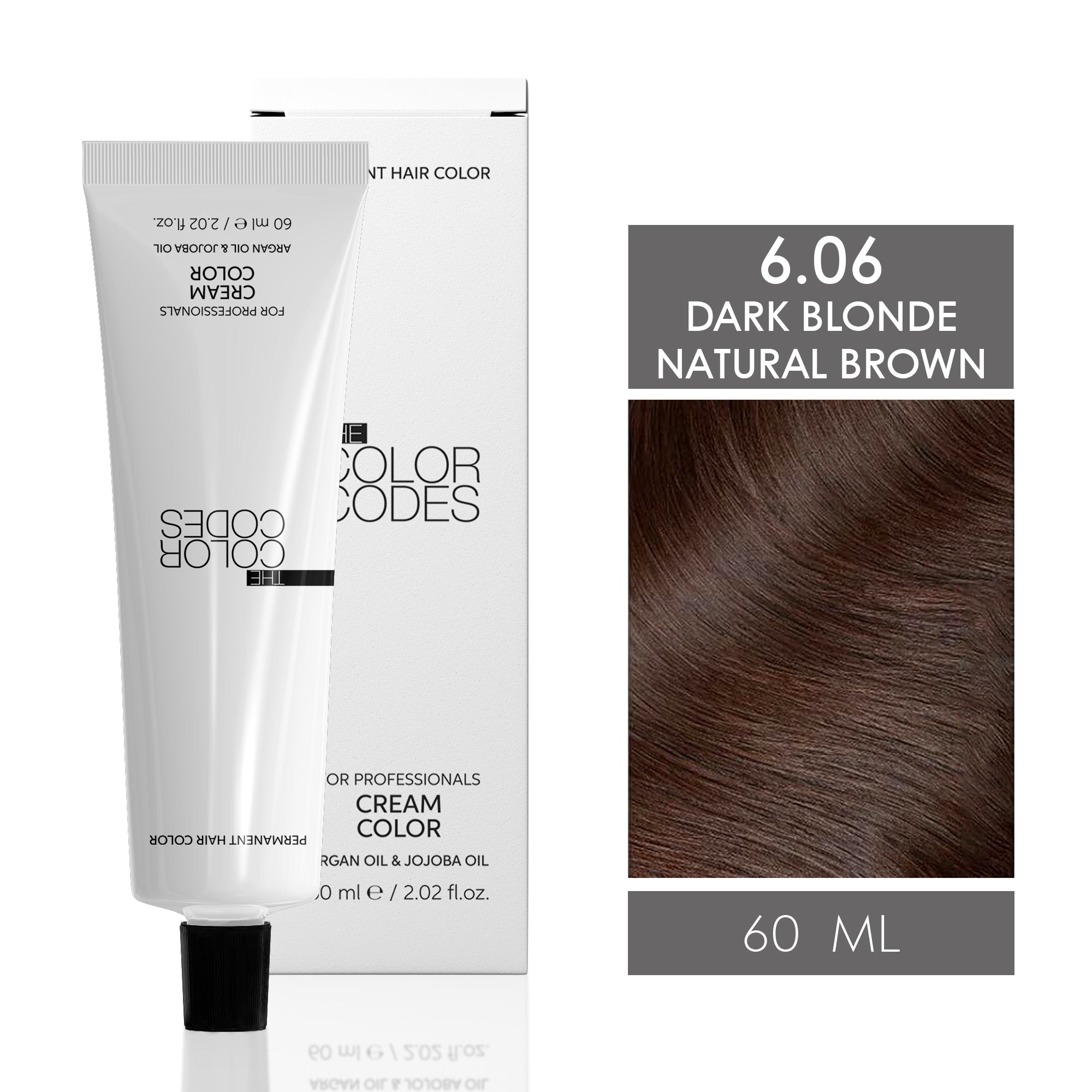 Permanent Hair Dye 6.06 Dark Blonde Natural Brown 60 ml