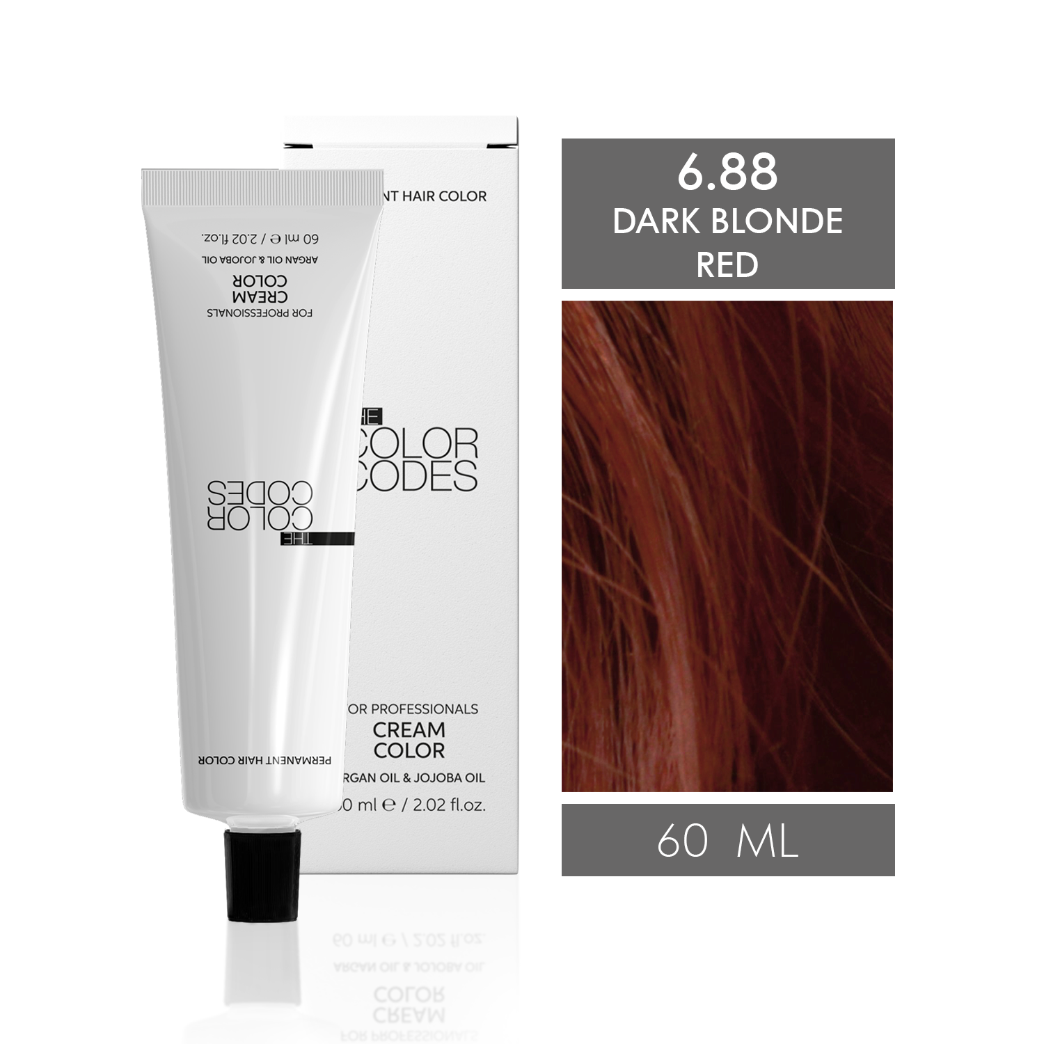 Permanent Hair Dye 6.88 Dark Blonde Red 60 ml