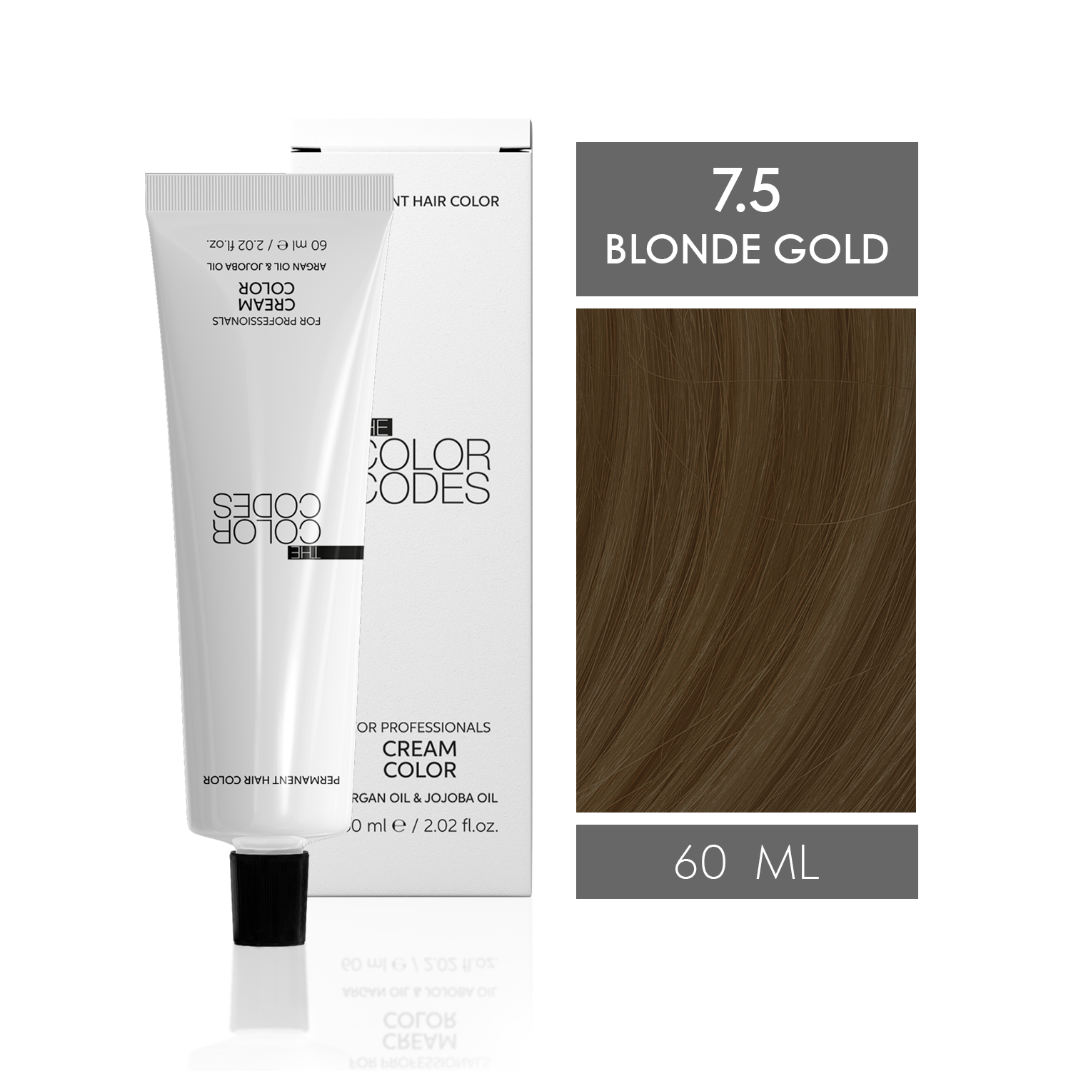 Permanent Hair Dye 7.5 Blonde Gold 60 ml