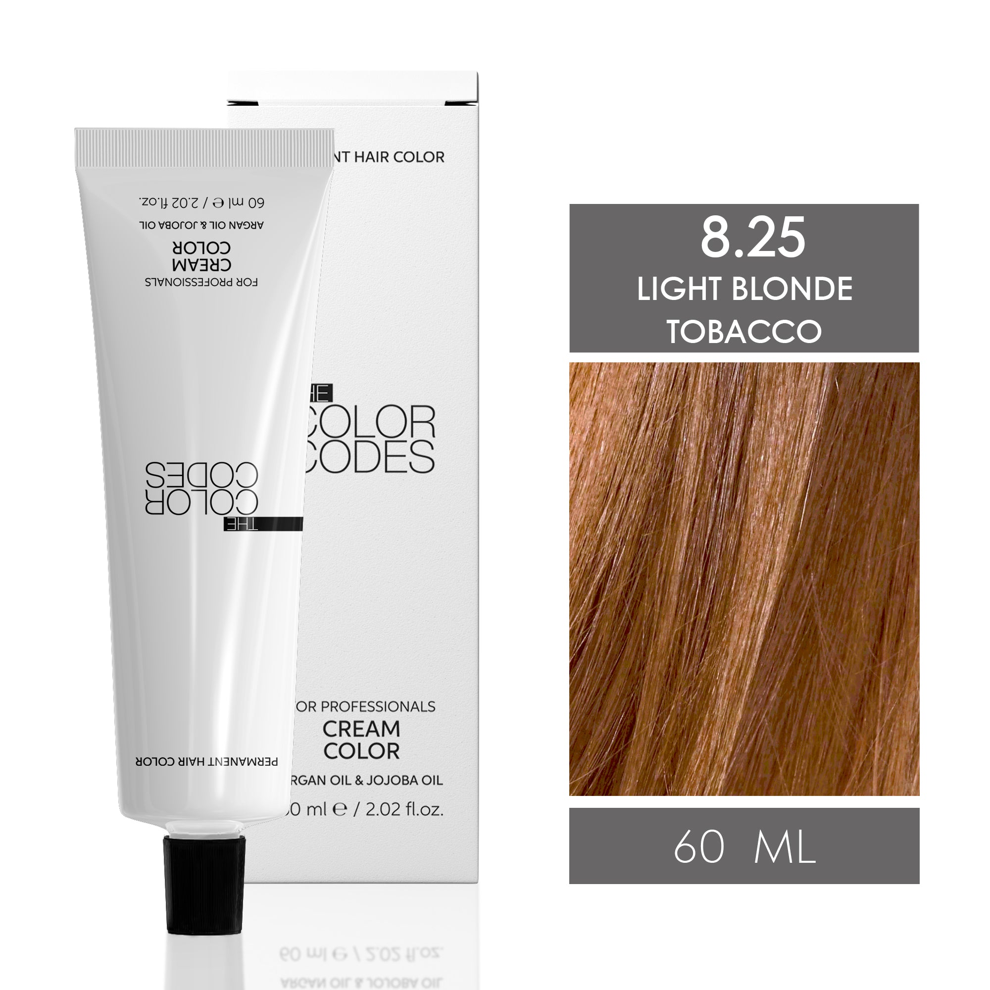 Permanent Hair Dye 8.25 Light Blonde Tobacco 60 ml