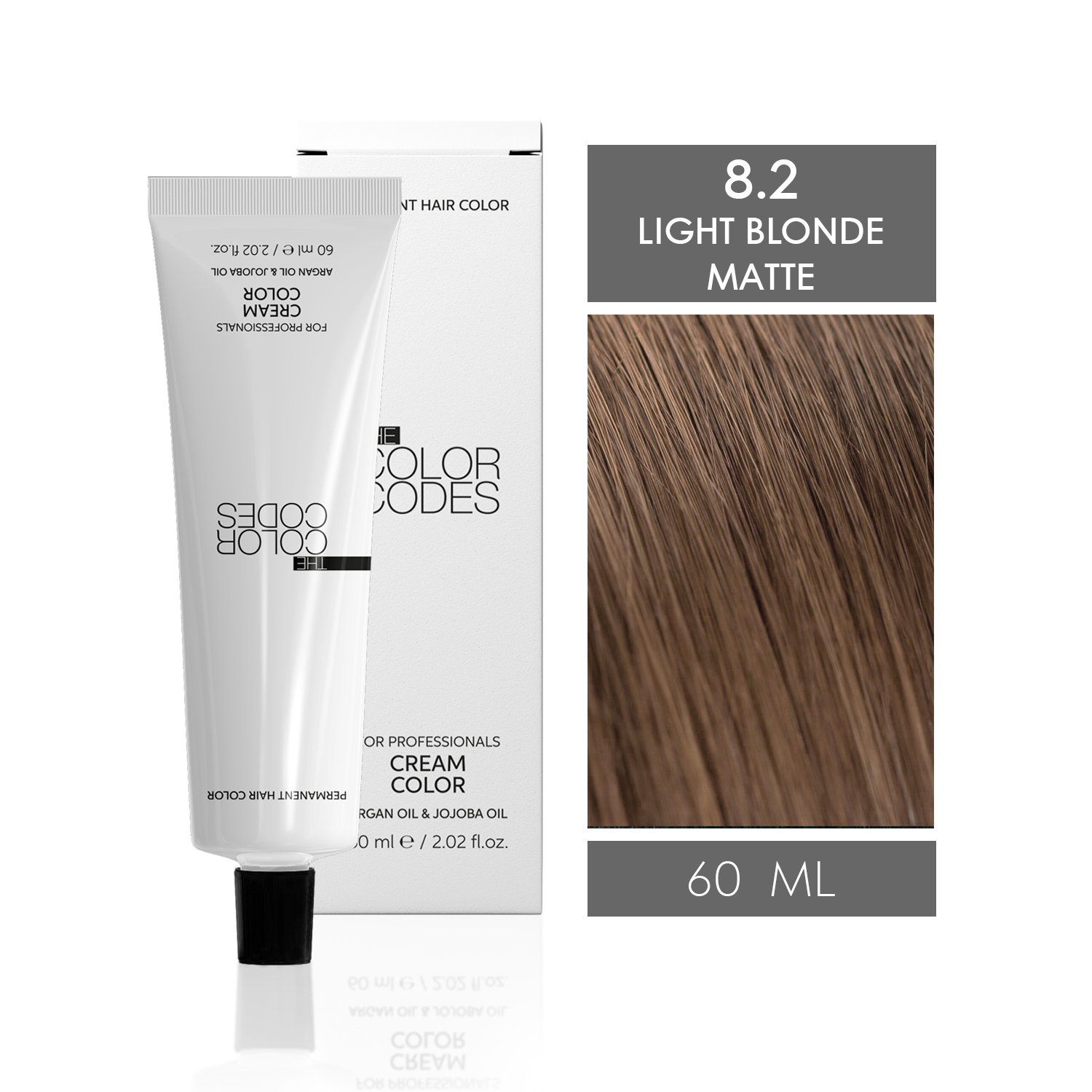 Permanent Hair Dye 8.2 Light Blonde Matte 60 ml