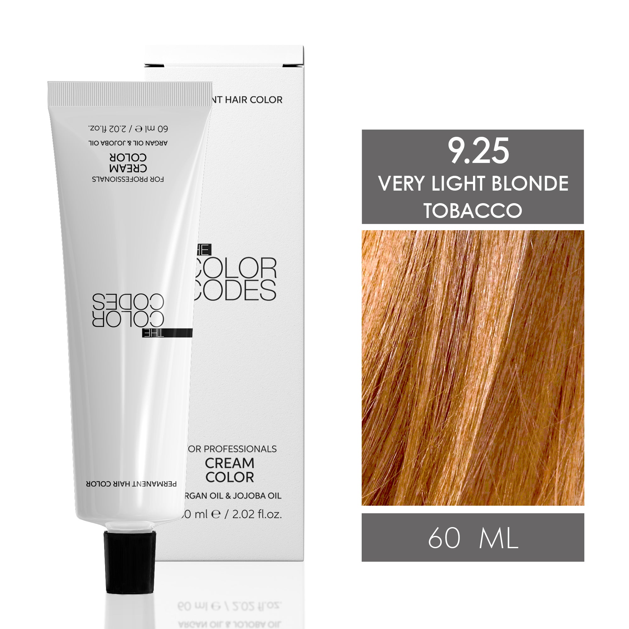 Permanent Hair Dye 9.25 Very Light Blonde Tobacco 60 ml